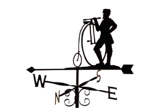 Penny Farthing weather vane